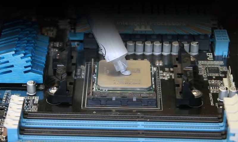 Apply CPU thermal paste