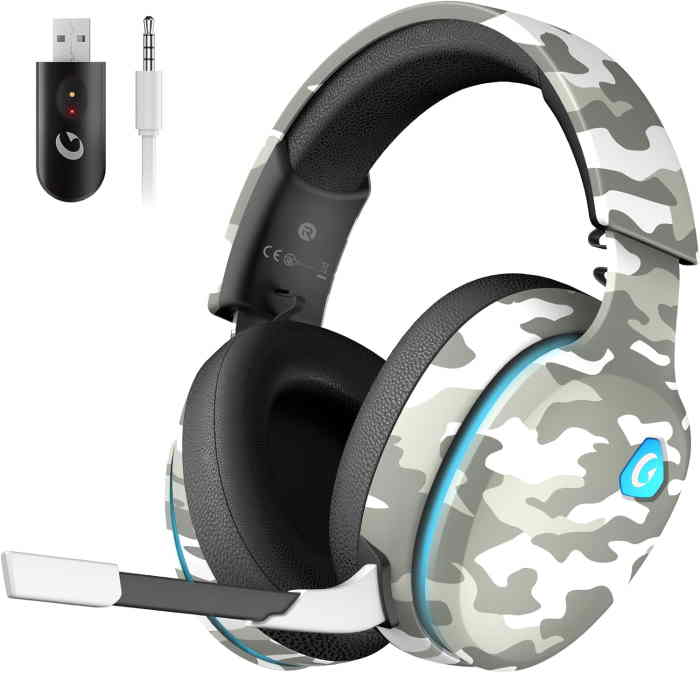 Gtheos 2.4GHz Wireless Gaming Headset (Camo)