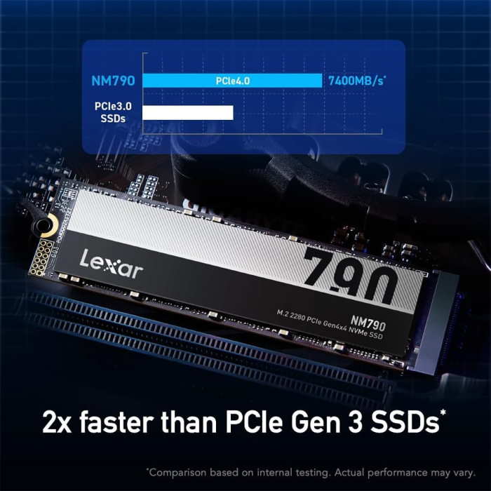Lexar 1TB NM790 PCIe Gen4 NVMe M.2 - Image 2