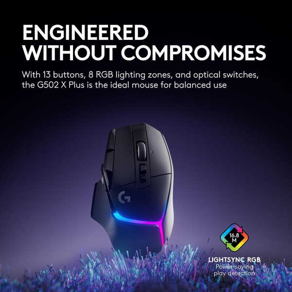 Logitech G502 X Plus Lightspeed Wireless Gaming Mouse - Image 2