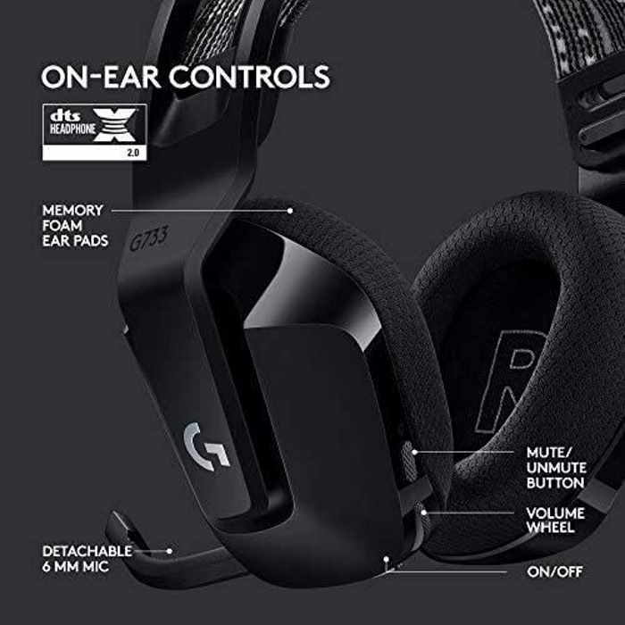 Logitech G733 Lightspeed Wireless Gaming Headset - Image 2