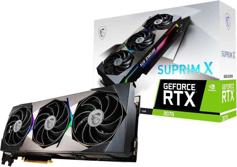 MSI Gaming GeForce RTX 3070 Suprim X LHR 