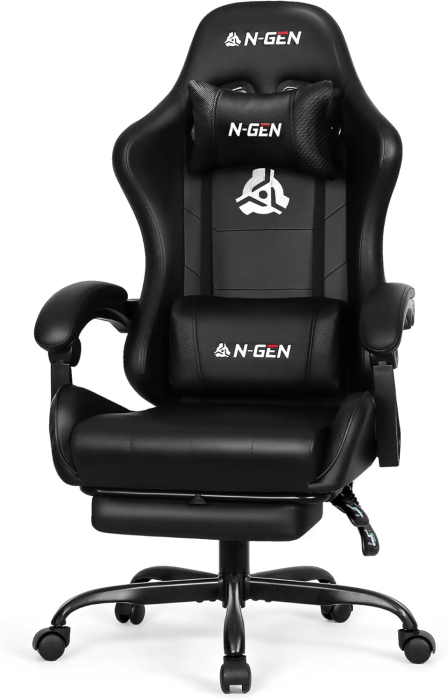N-GEN Video Gaming Chair with Footrest 