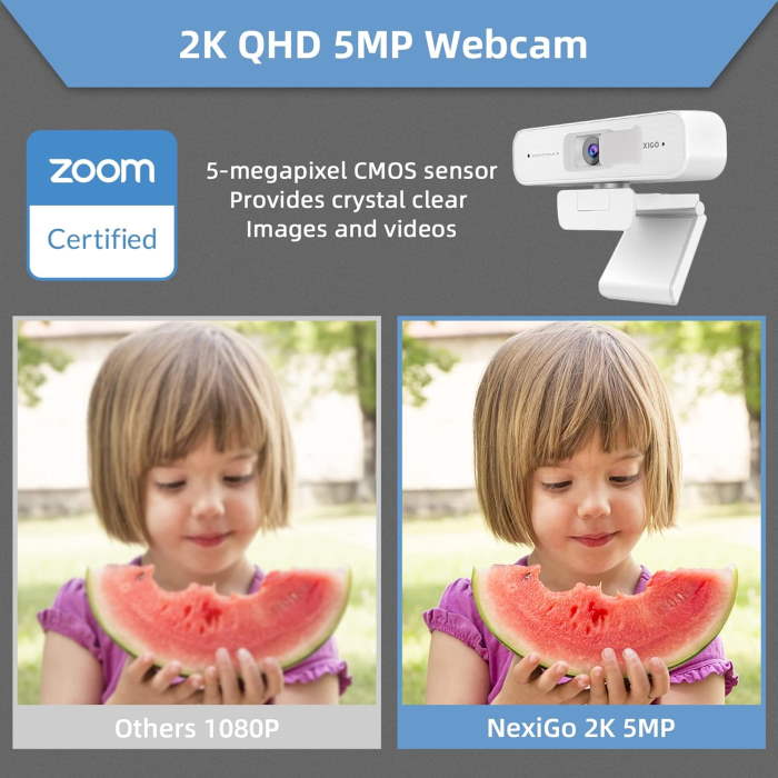 NexiGo N940P (Gen 2) 2K Zoomable Webcam with Remote - Image 4