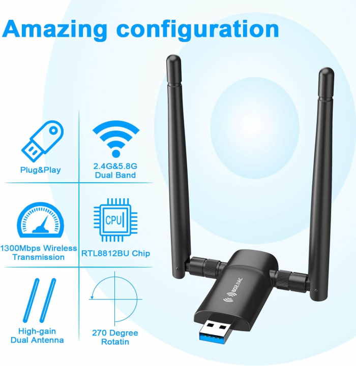 Nineplus Wireless USB WiFi Adapter for PC - Image 4