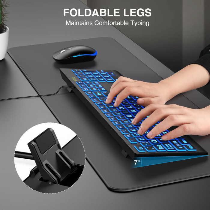 Sablute Large Print Backlit Keyboard - Image 2