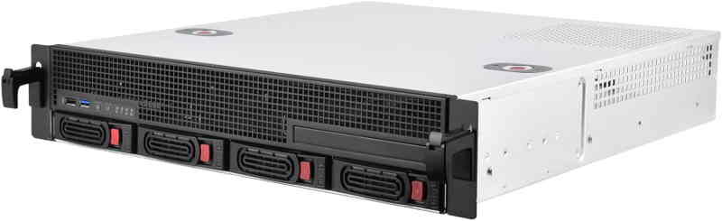 SilverStone Technology RM21-304 2U Micro-ATX Rackmount Server Chassis