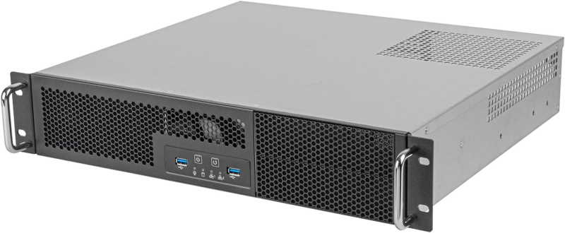 SilverStone Technology RM23-502 Mini 2U Micro-ATX Rackmount Server Chassis 