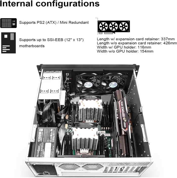 Silverstone RM42-502 4U Rackmount Server Chassis - Image 3