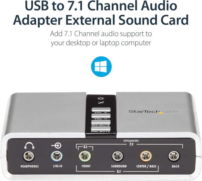 StarTech.com 7.1 USB External Sound Card - Image 3
