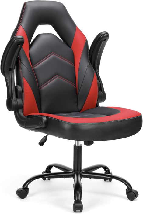 Sweetcrispy Computer Gaming Desk Chair (Red)