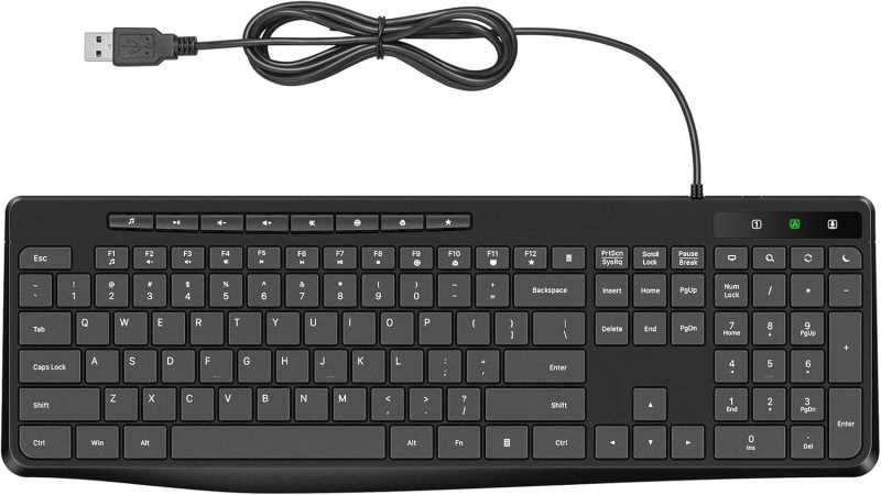 Virfour Wired Keyboard