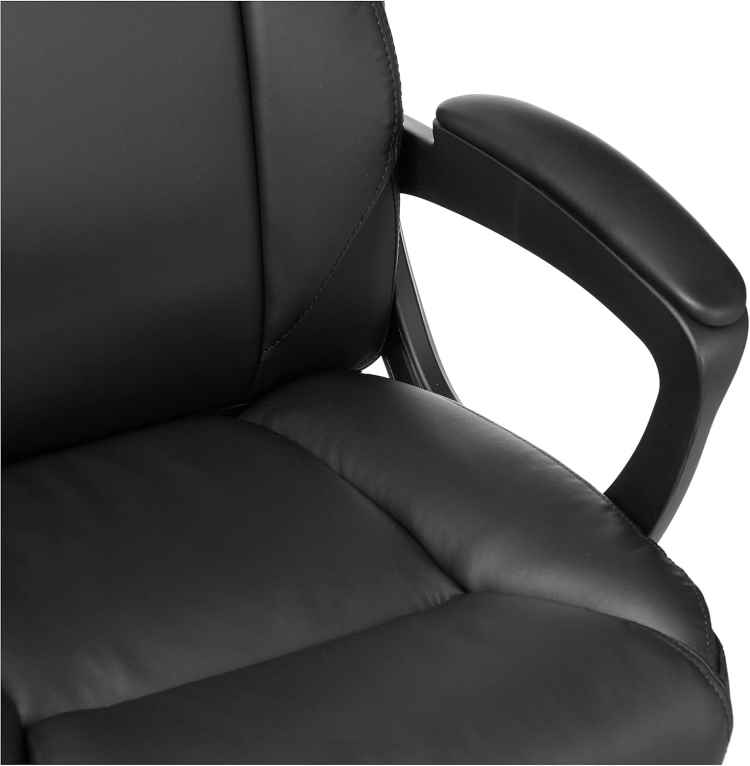 Amazon Basics Classic Puresoft PU Padded Mid-Back Height Adjustable Office - Image 3