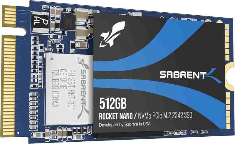 Sabrent 512GB Rocket NVMe PCIe M.2 2242