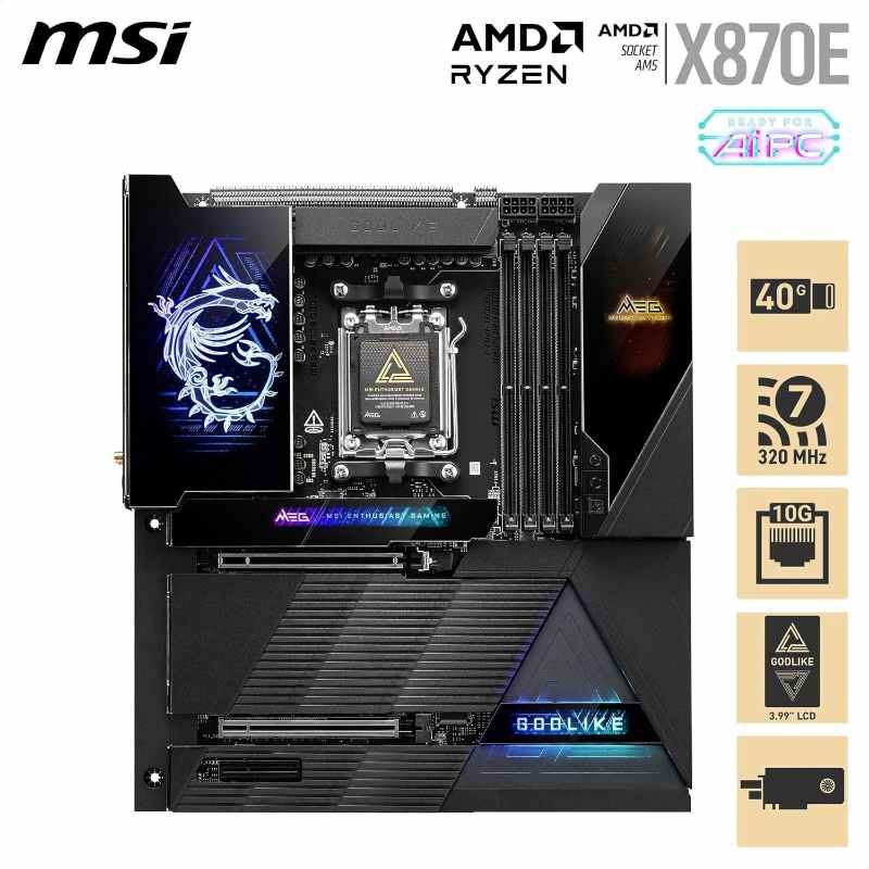 MSI MEG X870E Godlike E-ATX AM5  - Image 3