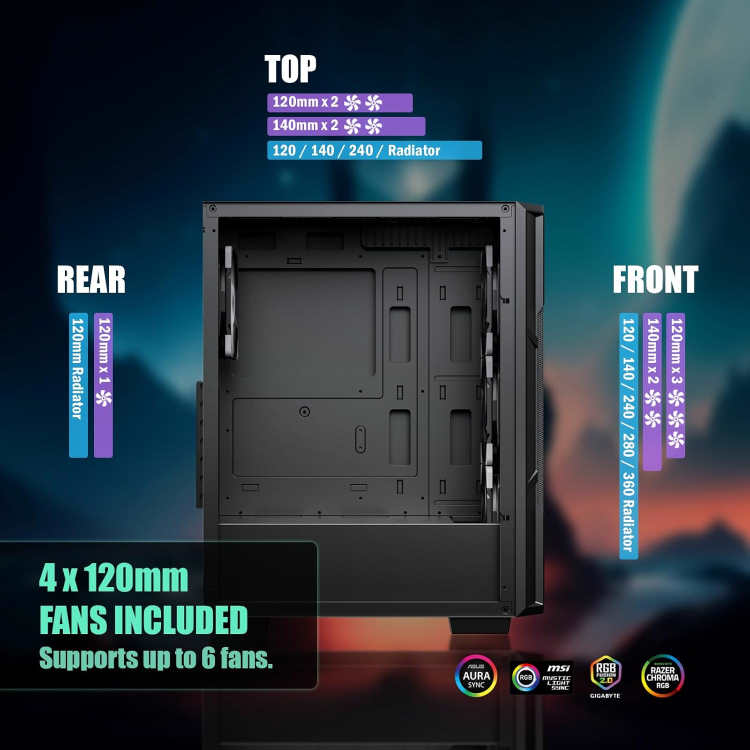Raidmax Vector Series V211 Gaming Chassis - Image 4
