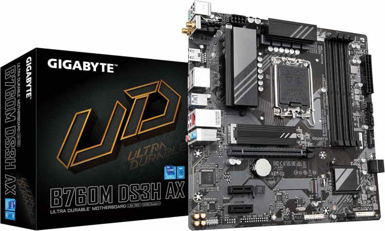 Gigabyte B760M DS3H AX DDR5 Motherboard - Image 3