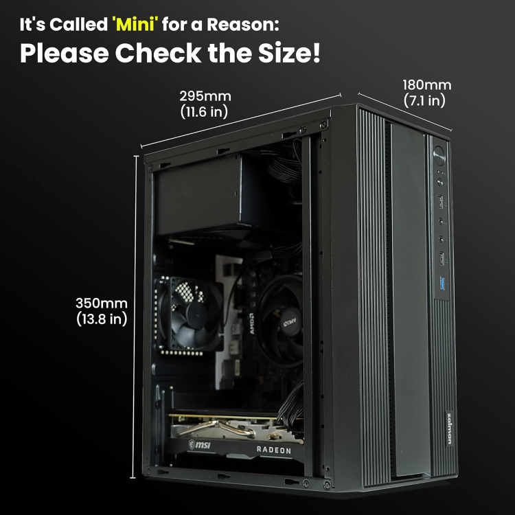 Zalman T6 Mini HTPC Small Form Factor Computer Chassis - Image 4