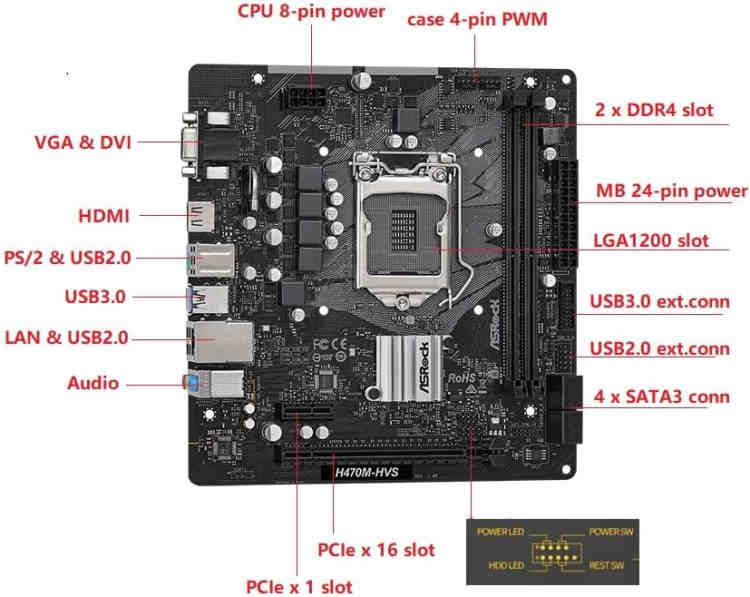 ASRock H470M-HVS - Image 2