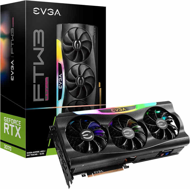EVGA GeForce RTX 3070 FTW3 Ultra Gaming ARGB LED