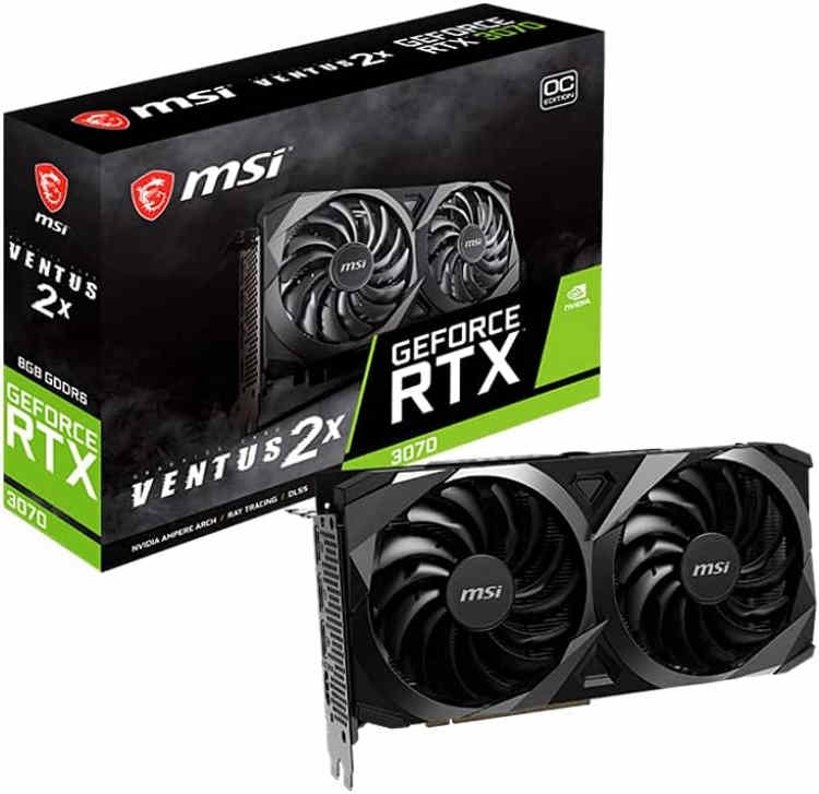 MSI Gaming GeForce RTX 3070 Ventus 2X OC LHR