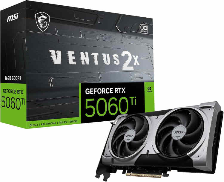 MSI Gaming RTX 5060 Ti Ventus 2X OC Plus 