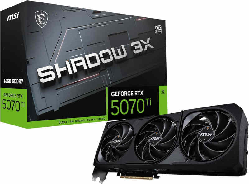 MSI GeForce RTX 5070 Ti Shadow 3X OC