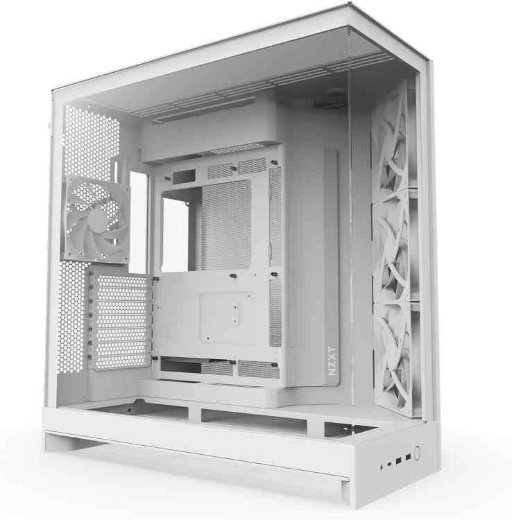 NZXT H9 Flow Dual-Chamber ATX Mid-Tower PC Case (White)