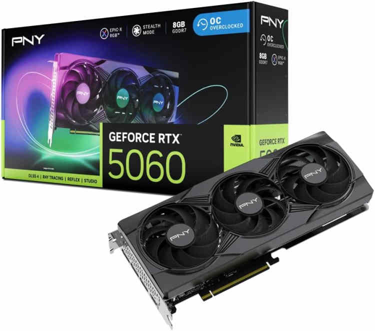 PNY NVIDIA GeForce RTX 5060 Epic-X ARGB OC 
