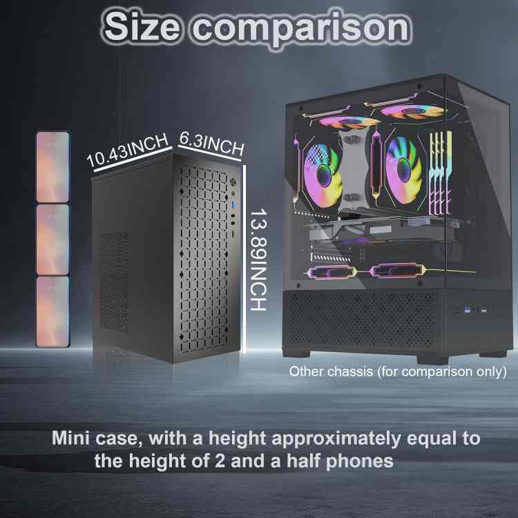 TGDGamer High Airflow Micro ATX PC Case - Image 5