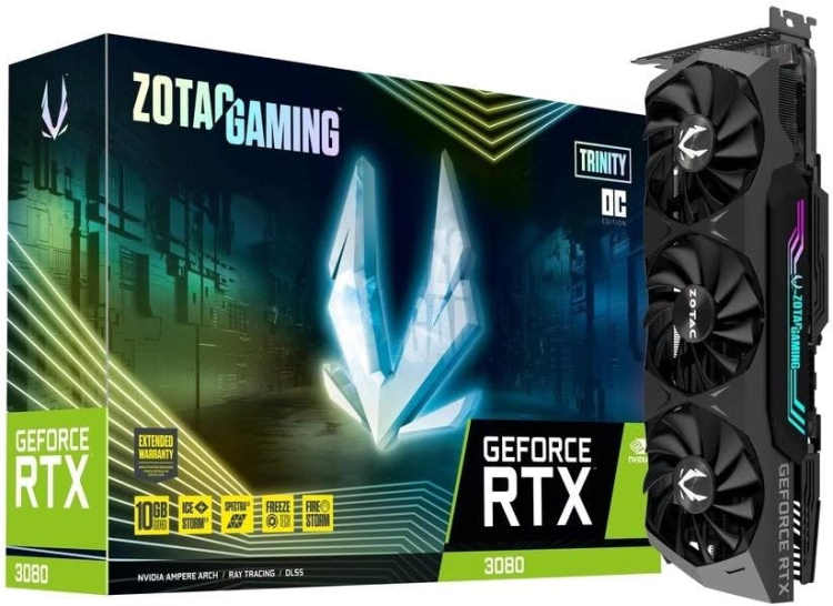 Zotac Gaming GeForce RTX 3080 Trinity OC Spectra 2.0 RGB Lighting