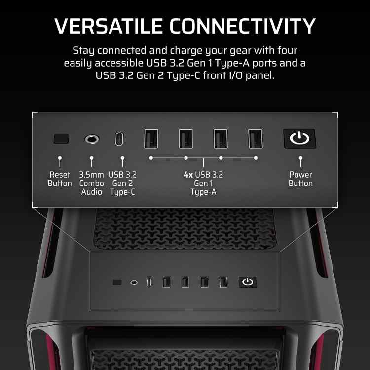 Corsair iCUE Link 5000T LX RGB Mid-Tower ATX PC Case - Image 2