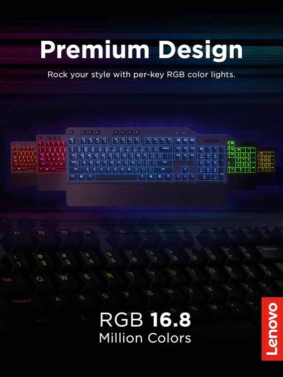 Lenovo GY40T26478 Legion K500 RGB Mechanical Gaming Keyboard - Image 2