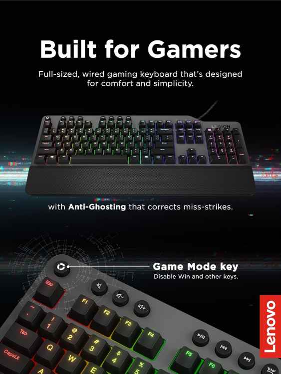 Lenovo GY40T26478 Legion K500 RGB Mechanical Gaming Keyboard - Image 3