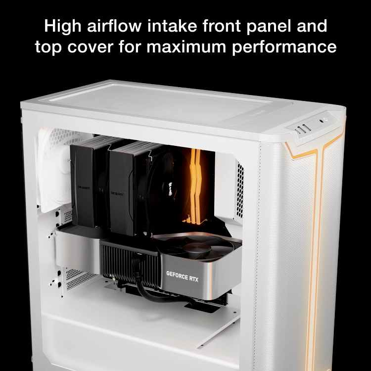 be quiet! Pure Base 501 DX White Mid-Tower ATX Case - Image 4