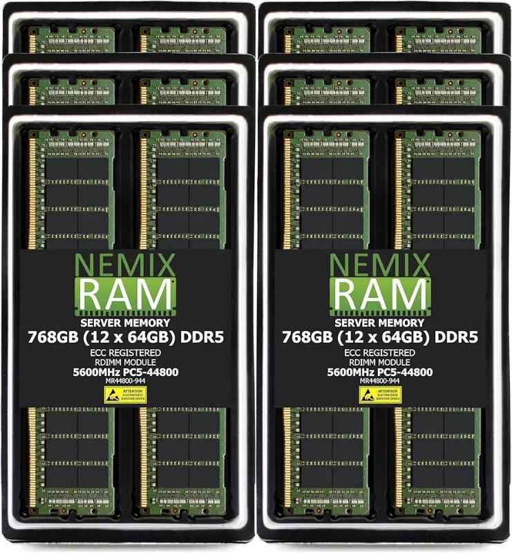 Nemix RAM 768GB DDR5 ECC Registered RDIMM