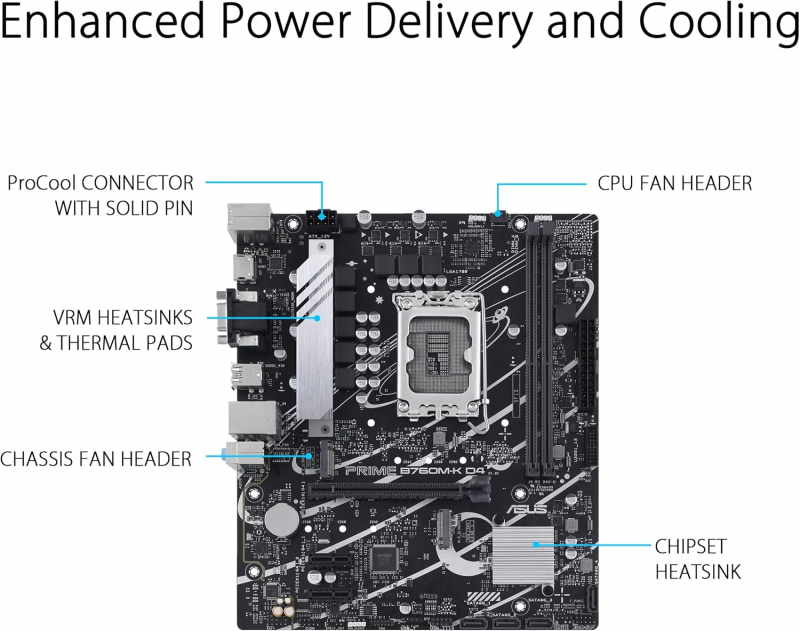 ASUS Prime B760M-K D4 Intel B760 LGA 1700 - Image 3