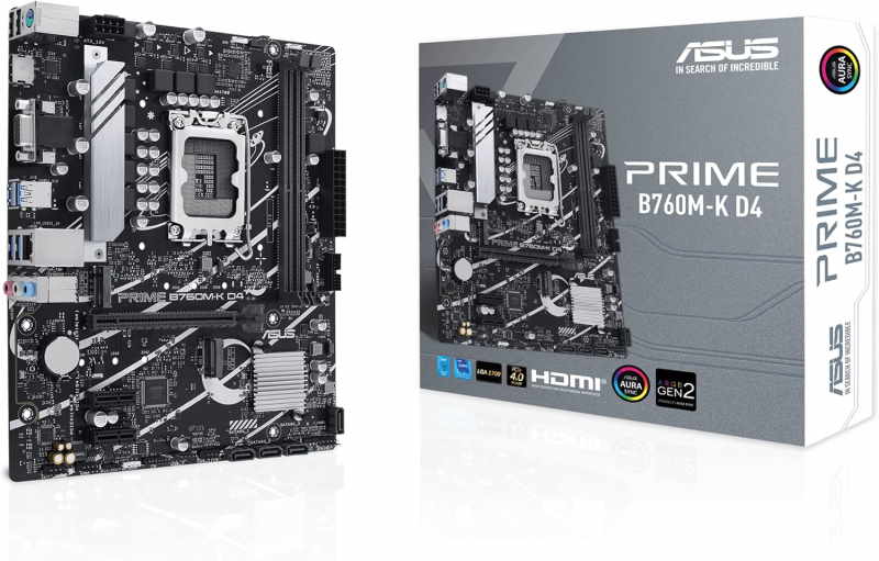 ASUS Prime B760M-K D4 Intel B760 LGA 1700