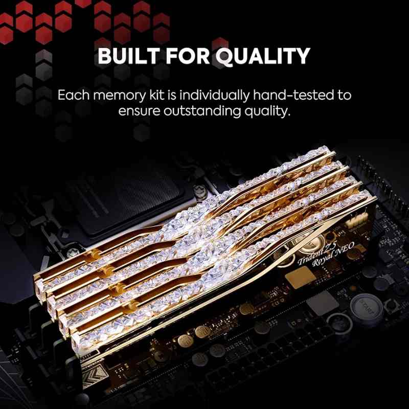 G.SKILL Trident Z5 Royal Neo Series 96GB DDR5 RAM (Gold)  - Image 3