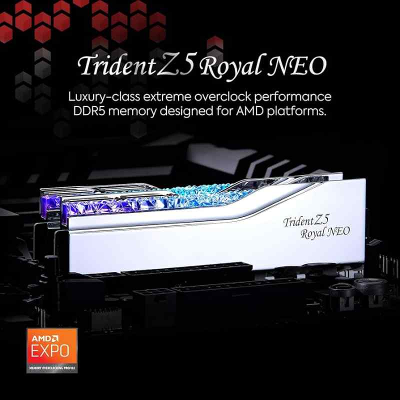 G.SKILL Trident Z5 Royal Neo Series 96GB DDR5 RAM (Silver) - Image 2