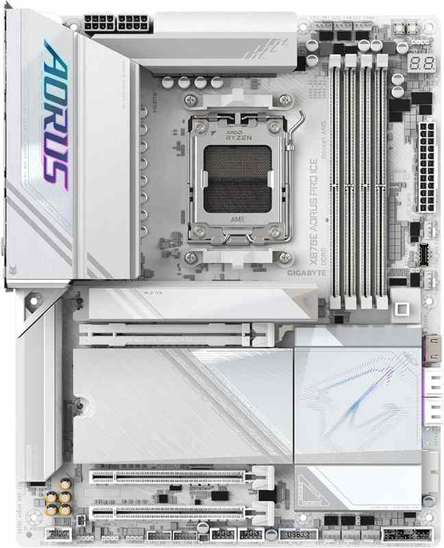 Gigabyte X870E Aorus Pro Ice AMD AM5 Motherboard - Image 2