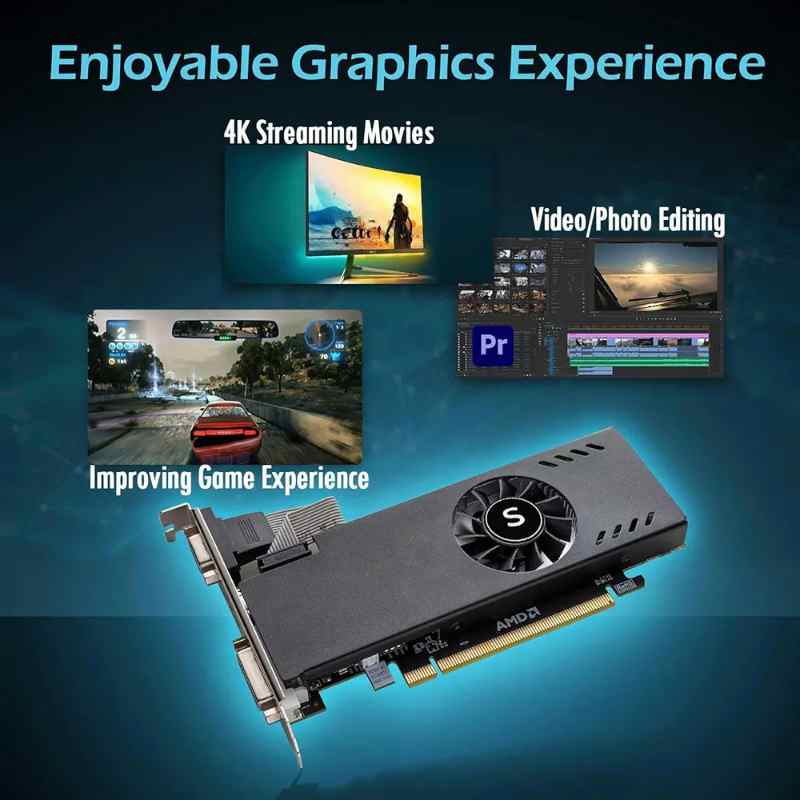 Saplos Radeon RX 550 Low Profile Graphics Card - Image 4