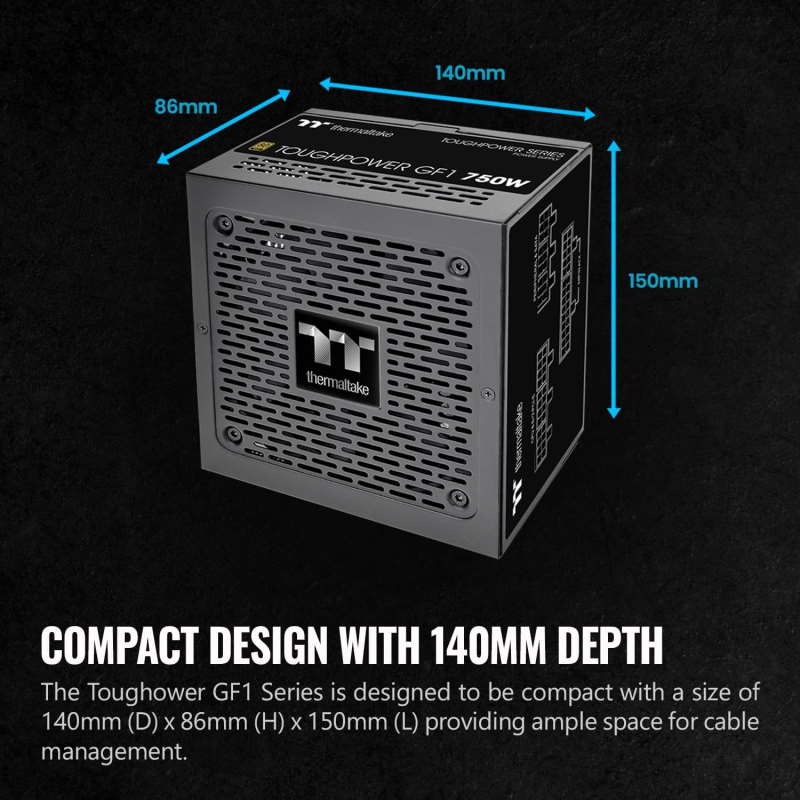Thermaltake GF1 Fully Modular ATX 750W Power Supply - Image 2