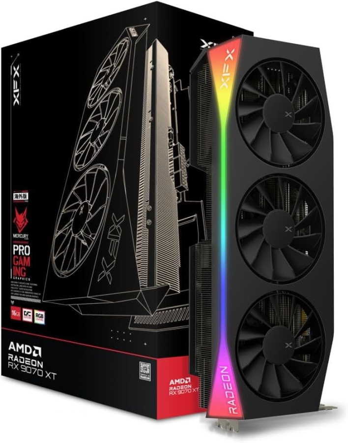 XFX Mercury AMD Radeon RX 9070XT OC Gaming Edition