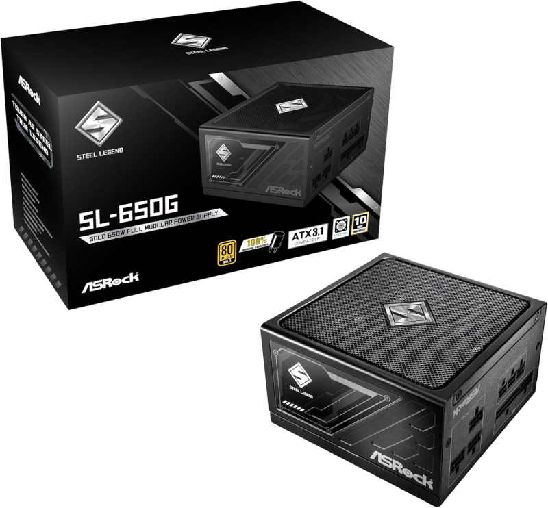 ASRock Steel Legend 650W 80 Plus Full Modular Gold Cybernetics Platinum