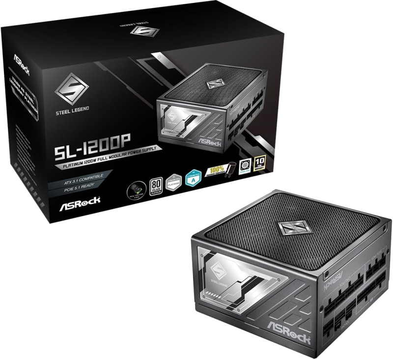 ASRock Steel Legend SL-1200P 1200W 80 Plus Platinum Fully Modular