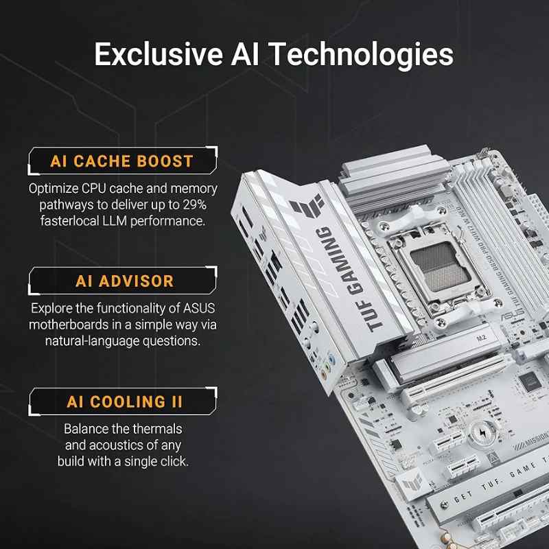 ASUS TUF Gaming B850-PRO W Neo WiFi7 AMD ATX Motherboard - Image 5