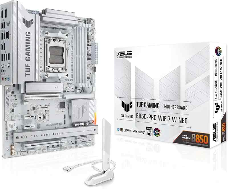 ASUS TUF Gaming B850-PRO W Neo WiFi7 AMD ATX Motherboard - Image 2