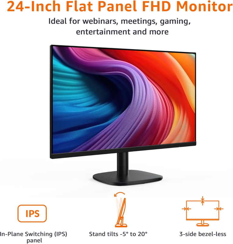 Amazon Basics 24 Inch Monitor - Image 3