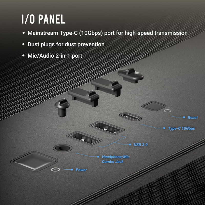 Antec C8 Wood Full-Tower E-ATX PC Case - Image 2